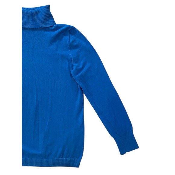 Gap Womens Turtleneck Sweater Blue Ribbed Neck & Cuff Area Only Size XL - Picture 9 of 10